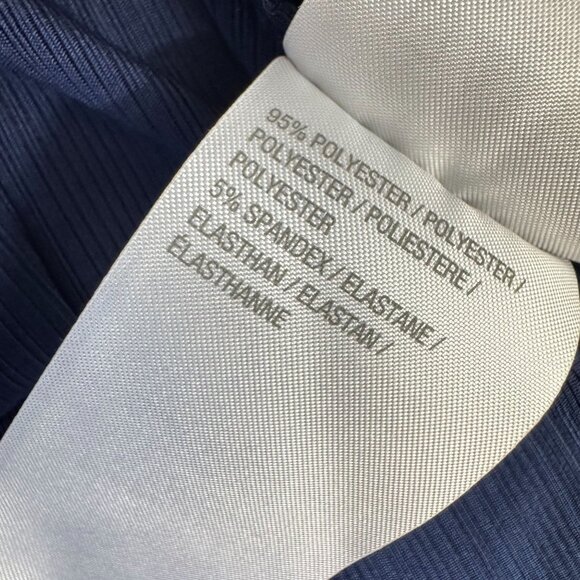 Susan‎ Graver Navy Liquid Knit Button Front Shirt Womens 1X Gold Buttons Career - Picture 3 of 8